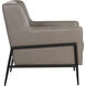 Talula Alpine Grey Leather Lounge Chair